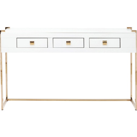 Moderne glamour-look consoletafel bedekt met gekleurd glas 134cm - Img 2