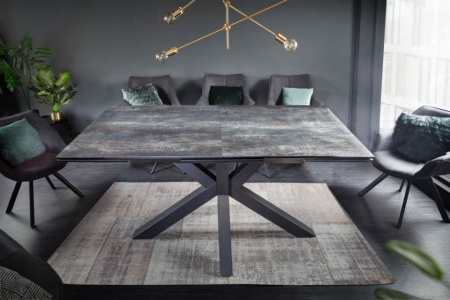 Moderne keramische eettafel ETERNITY 180-225cm Lava uitschuifbaar - Img 3