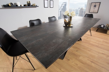Moderne keramische eettafel PROMETHEUS 180-220-260cm lava uitschuifbaar - Img 4