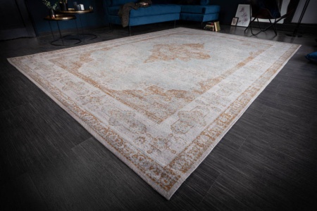Oosters katoenen vloerkleed PURE 350x240cm antiek grijs geometrisch patroon - Img 5