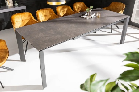 Uitschuifbare eettafel X7 180-240cm antraciet keramisch blad modern design - Img 6