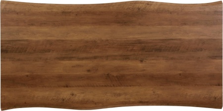 Boomstam Acacia Look eettafel 180cm met zwarte metalen onderstel - Img 4