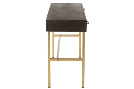 Console bruin - goud model Janis 2 Laden Mango Hout/ - Img 2