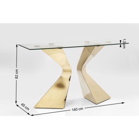 Console Side Tafel Gloria Goud - Img 6
