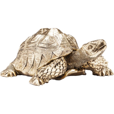 Deco Beeldje Schildpad Goud Klein - Img 2