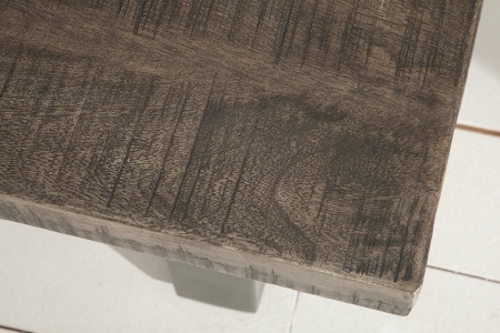 Design salontafel IRON CRAFT 100cm mangohout grijs industrieel design - Img 7