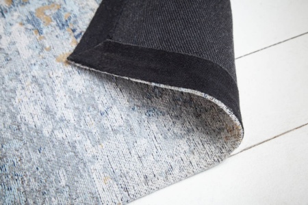 Design vloerkleed 350x240m grijs blauw katoen - Img 4