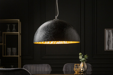 Elegante design hanglamp GLOW 50cm zwart goud hanglamp