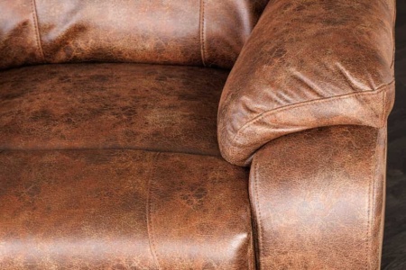 Exclusieve 2-zits bioscoopstoel HOLLYWOOD antiek bruin met bekerhouder - Img 6