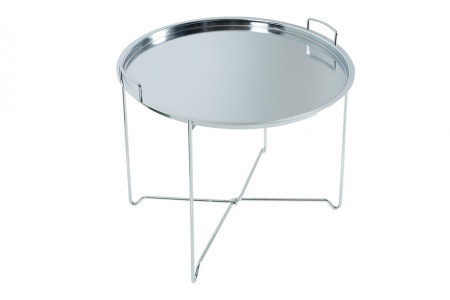 Filigraan salontafel MARRAKESCH 56 cm zilveren dienbladtafel Afneembaar tafelblad - Img 7