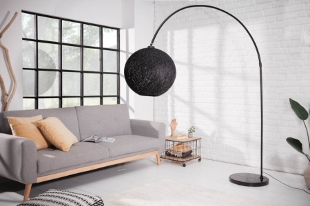 Filigrain Boog,vloerlamp BOLL 205 cm zwart bollicht - Img 3