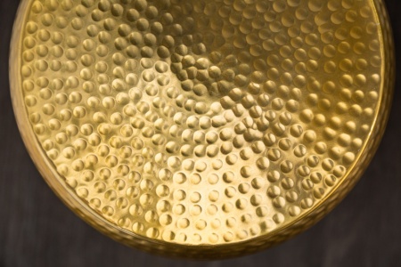 Handgemaakte bijzettafel ORIENT STORAGE H 48cm goud gehamerd design met opbergruimte - Img 8