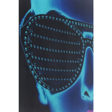 Ingelijste kunst glas Tough Girl 120x120cm - Img 2
