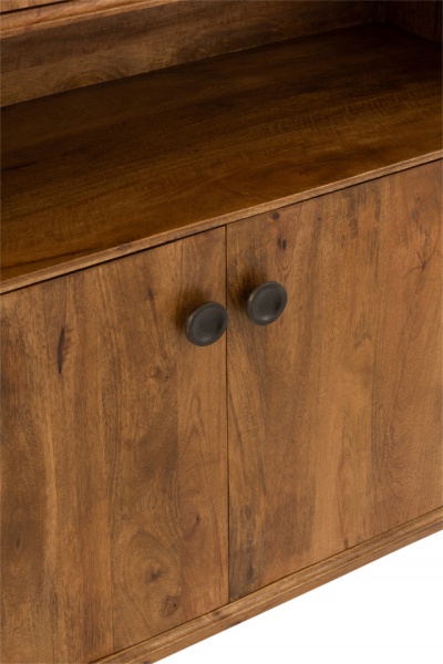 Kabinet Carter 4deuren Mango Hout Bruin H158cm - Img 4
