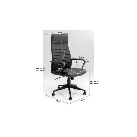 Kare Design Bureaustoel Wit Model Labora - Img 8