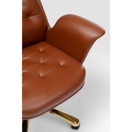 Luxe Bureaustoel messing model Brady Draagvermogen tot 500 kg - Img 3