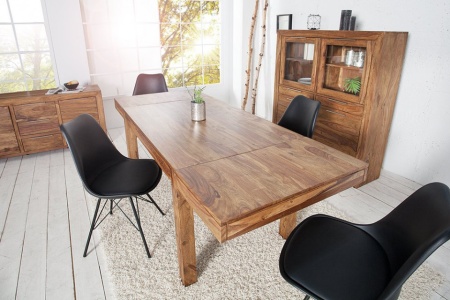 Massief dressoir PURE 135 cm palissander met sheeshamsteen afwerking - Img 3