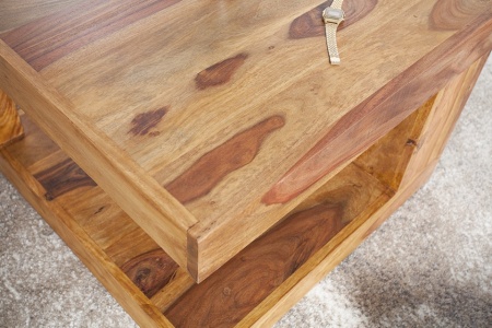 Massief edelhouten salontafel GIANT Sheesham 60 cm Stone Finish - Img 5