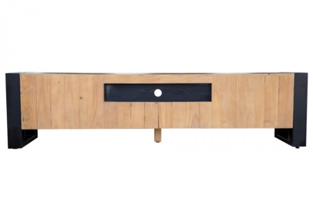 Massief tv-lowboard 200 cm grenenhout in industrieel design - Img 4