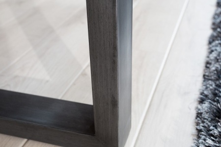 Massieve Acacia eiken-houten tafel Genesis 160cm Industrial look - Img 7