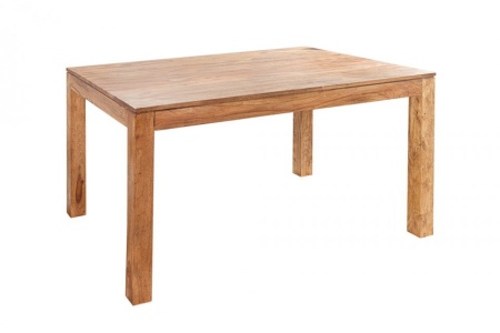 Massieve eettafel PURE 120cm Sheesham steen afwerking indrukwekkende nerf - Img 5