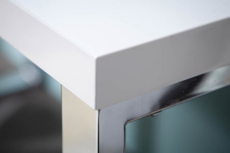 Modern hoogglans wit bureau140 cm witte hoogglans studietafel - Img 7