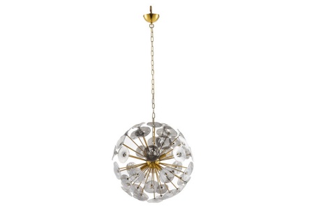Moderne design hanglamp INFINITY HOME 65cm glazen goudkleurige hanglamp - Img 4
