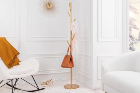 Moderne kapstok TREE 170 cm goud metalen kapstokhaak - Img 2