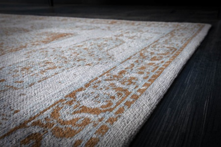 Oosters katoenen vloerkleed PURE 350x240cm antiek grijs geometrisch patroon - Img 6