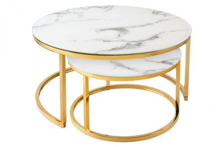 Salontafel Elegance 80cm wit marmer decor - Img 8