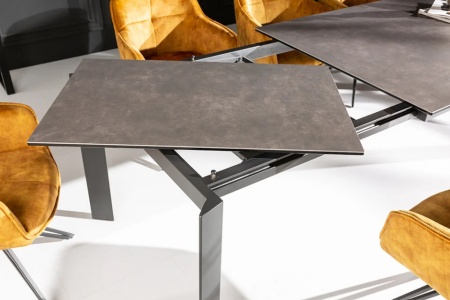 Uitschuifbare eettafel X7 180-240cm antraciet keramisch blad modern design - Img 7