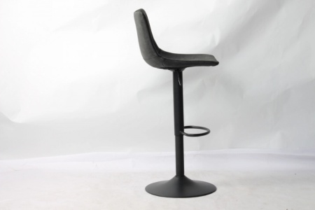 Barstoel Tref Set van 2 verstelbaar Vintage Zwart - Img 5