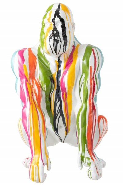 Beeld Staande GORILLA PAINT POL MIX 80cm - Img 3