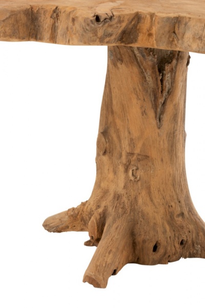 Bijzettafel Boom Teak Hout Naturel 55cm - Img 2