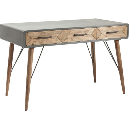 Bureau X Factory 3 Drw 120x60cm - Img 4