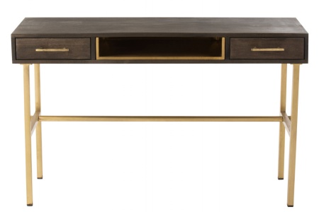Console bruin - goud model Janis 2 Laden Mango Hout/ - Img 3