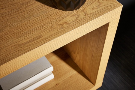 Design plank S 165 cm eiken look boekenkast met vijf planken - Img 7