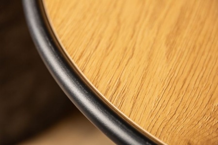 Design salontafel STUDIO 55cm eiken look met poef van fluweel - Img 6