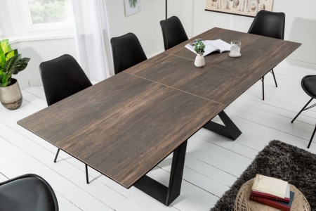 Eettafel Keramiek Uitschuifbaar Eikenlook CONCORD 180-230 cm - Img 3