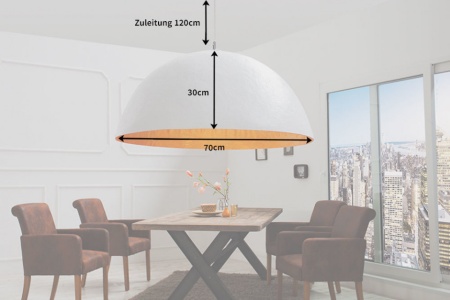 Elegante design hanglamp KAP 70cm witgouden hanglamp - Img 7