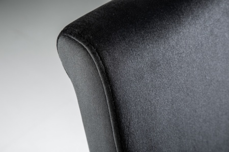 Elegante stoel MODERN BAROK zwart fluwelen stoelpoten van roestvrij staal - Img 8