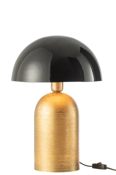 Elegante tafellamp Mush Metaal Goud/Zwart 49cm - Img 3