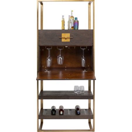 Exclusieve Barkast Osaka 192cm hoog met messing goud - Img 6