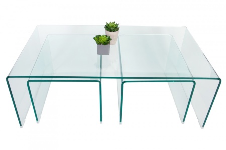 Glazen Salontafel model trio 90cm - Img 4