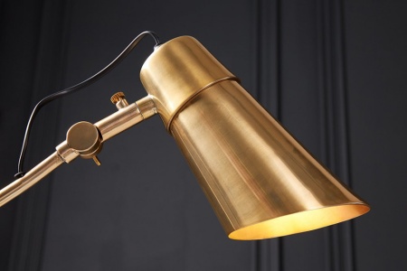 Industriële tafellamp 64 cm goud met zwart marmeren voet - Img 6