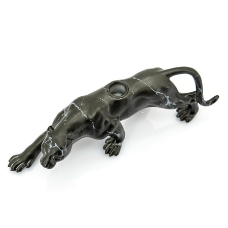 Kaarshouder Raja Panter - zwart marmer 32cm - Img 2