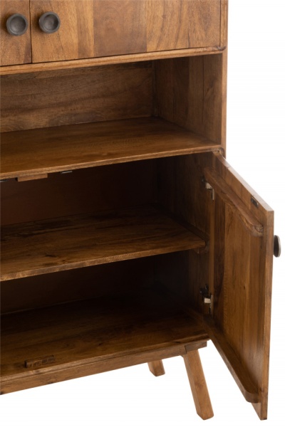 Kabinet Carter 4deuren Mango Hout Bruin H158cm - Img 5