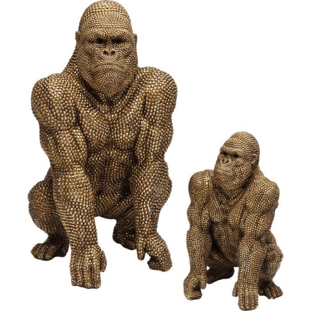 Kare Design Decoratie Beeld Gorilla Goud 80cm - Img 8