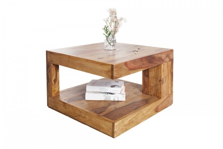 Massief edelhouten salontafel GIANT Sheesham 60 cm Stone Finish - Img 6