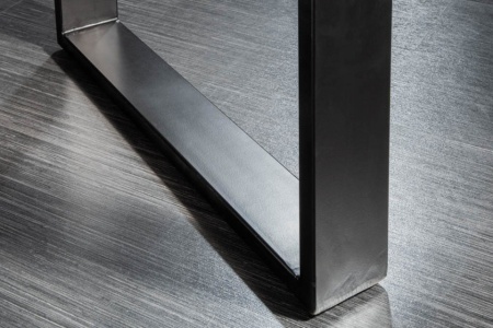 Massieve eettafel IRON CRAFT 120 cm mangohout ijzer industrieel design - Img 6